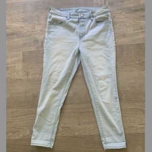 American Eagle Light Blue Jean Jeggings Size 12 Extra Short